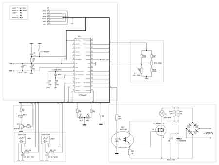 Схема автоматического выключателя освещения с функцией ночника и плавной регулировки освещения